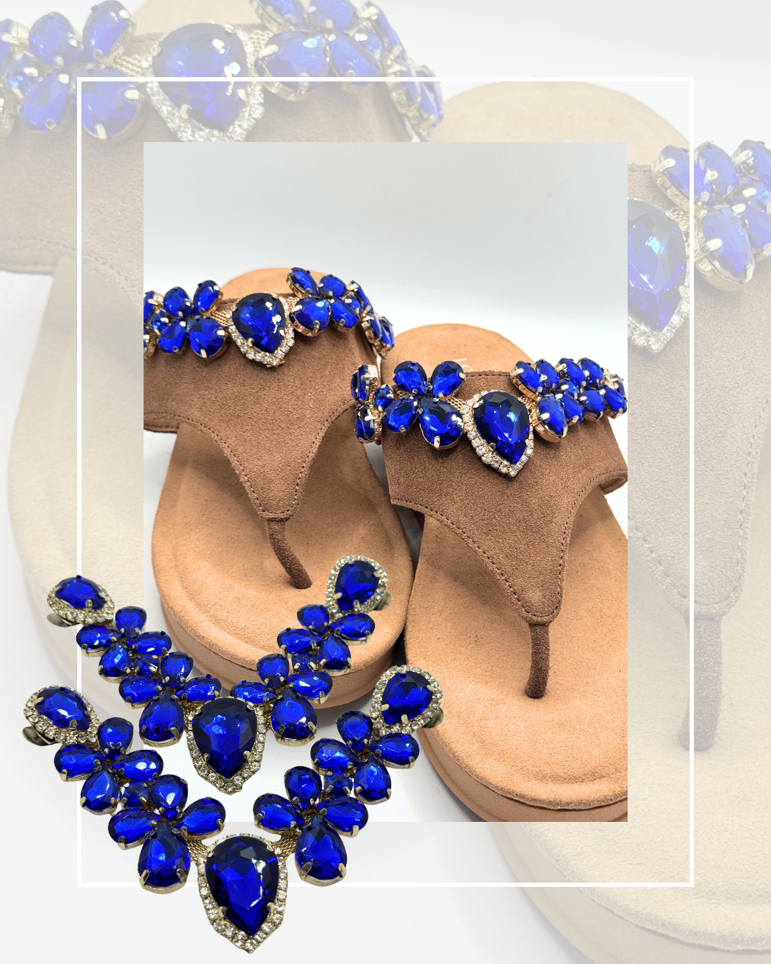 Clip On Full Thong Style Metal and Gems in Various Colours
