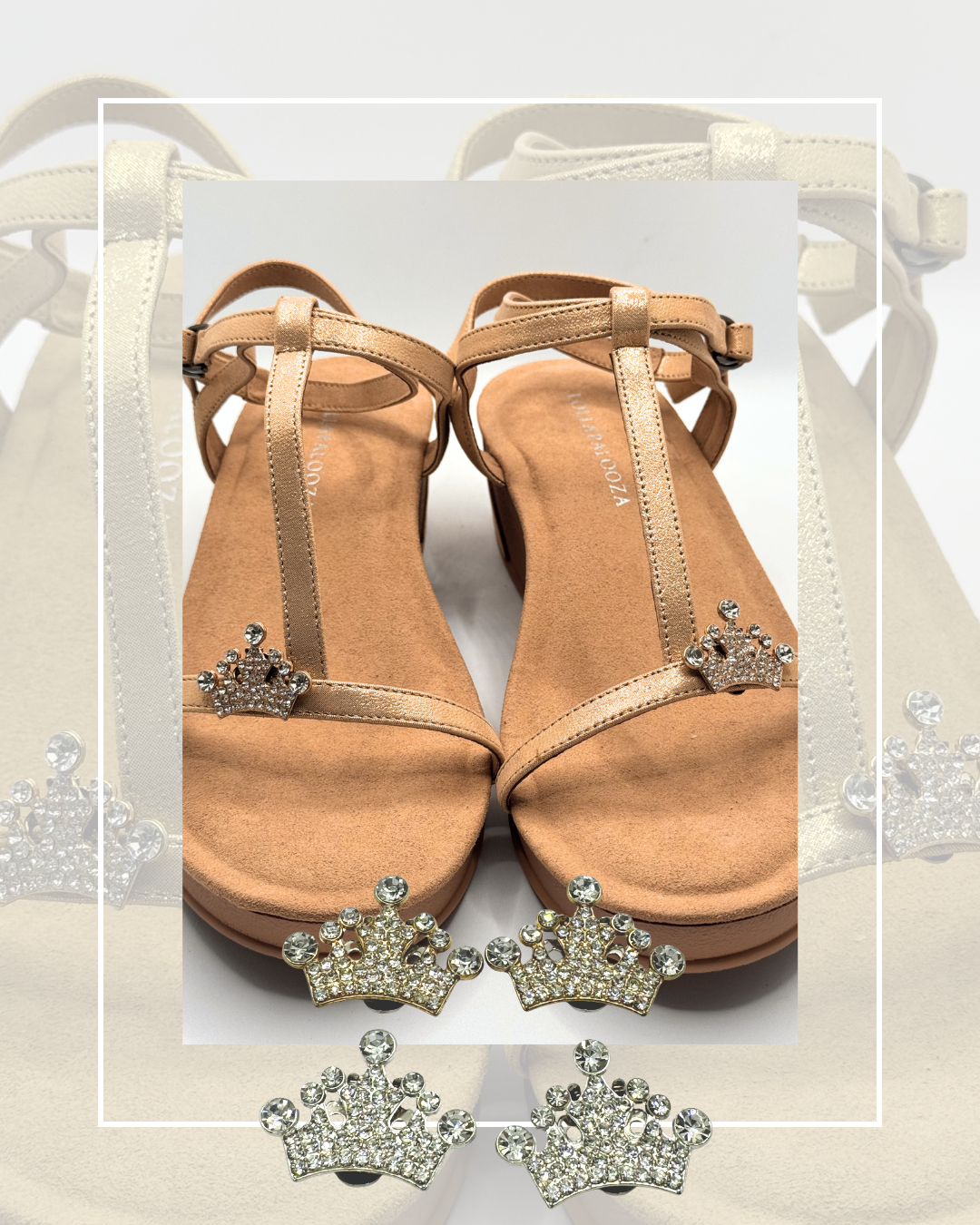 Clip On Crowns in Silver or Gold