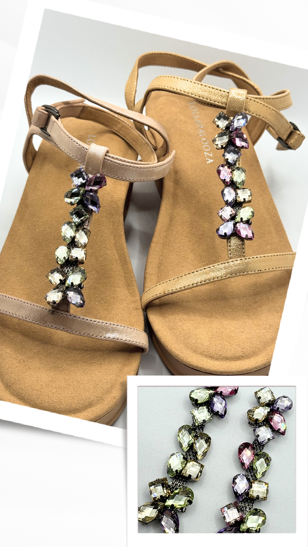 Clip On Green Lilac Gems Long and Short