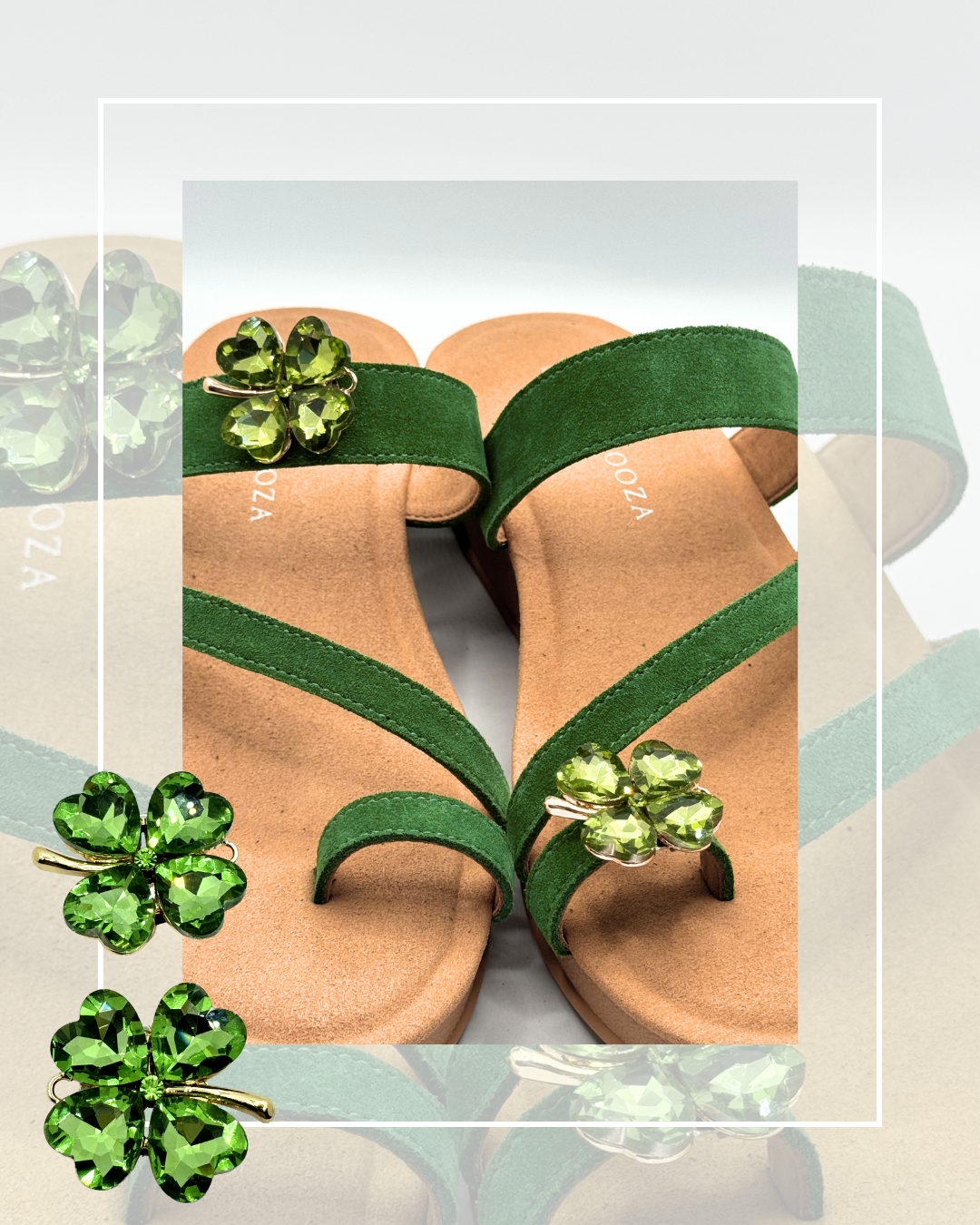 Clip On Shamrock Toe Rings