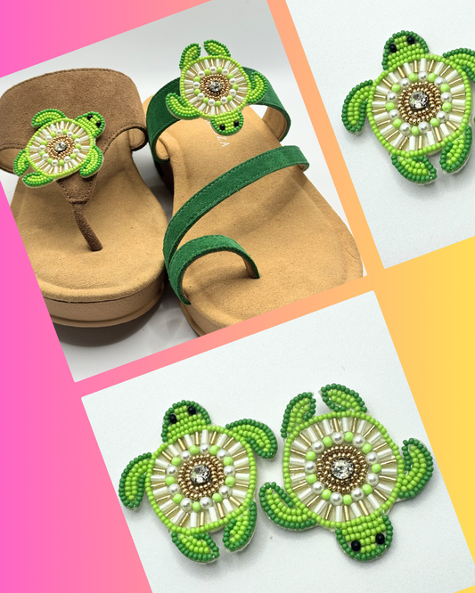 Clip On Beaded Turtles