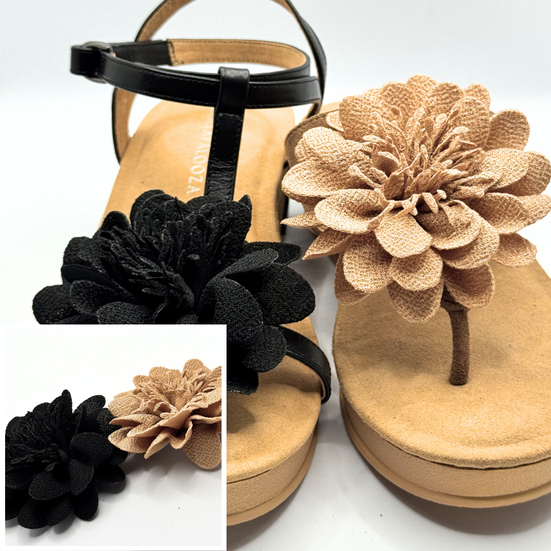 Clip On Large Material Flowers 4 Options