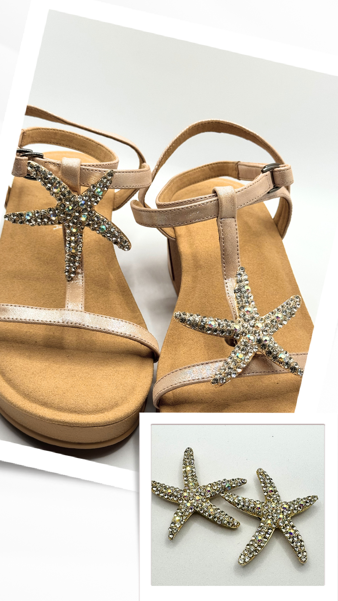 Clip On Large Metal Starfish