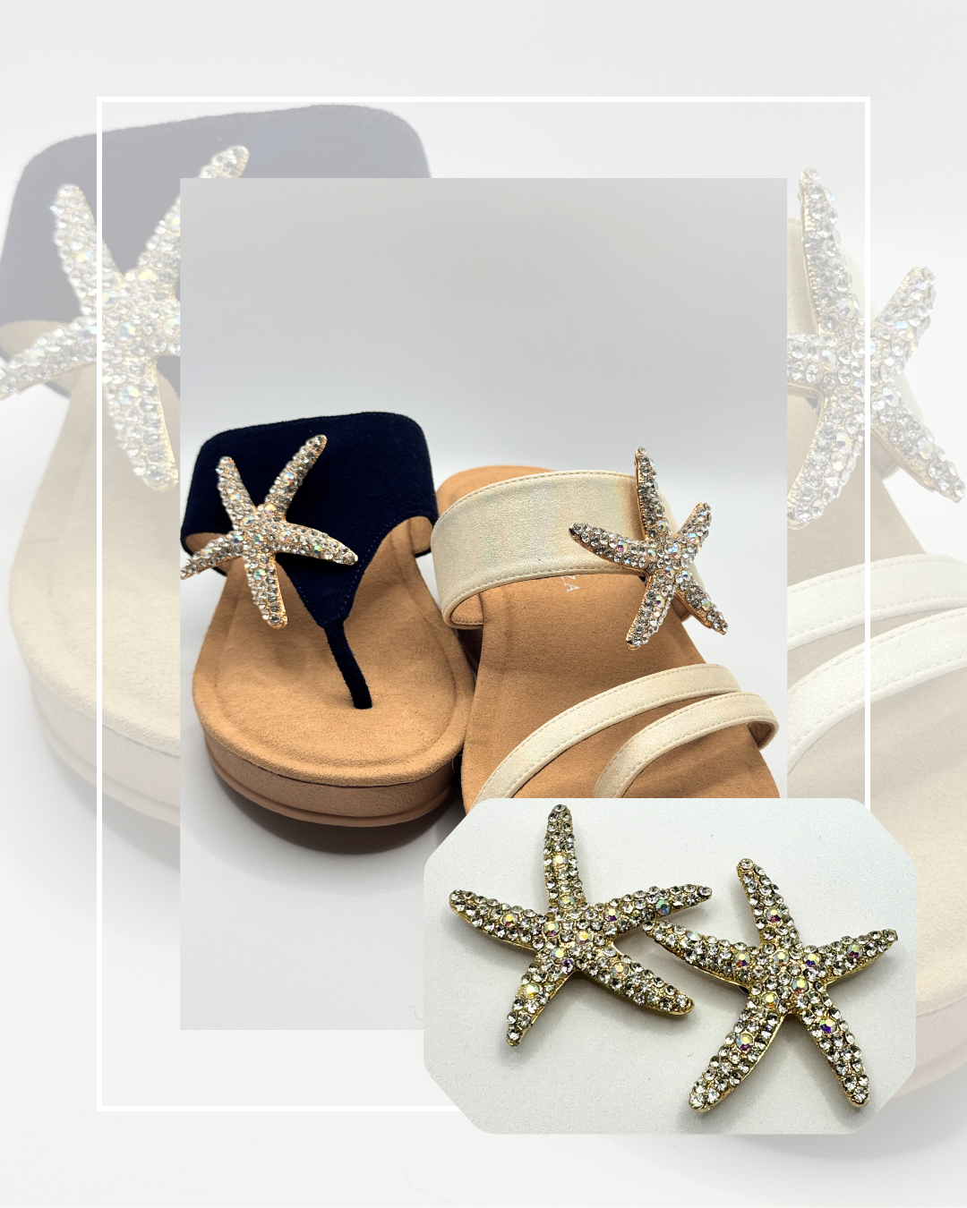 Clip On Large Metal Starfish
