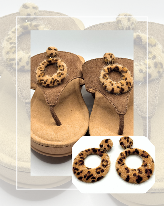 Clip On Leopard Print Rings