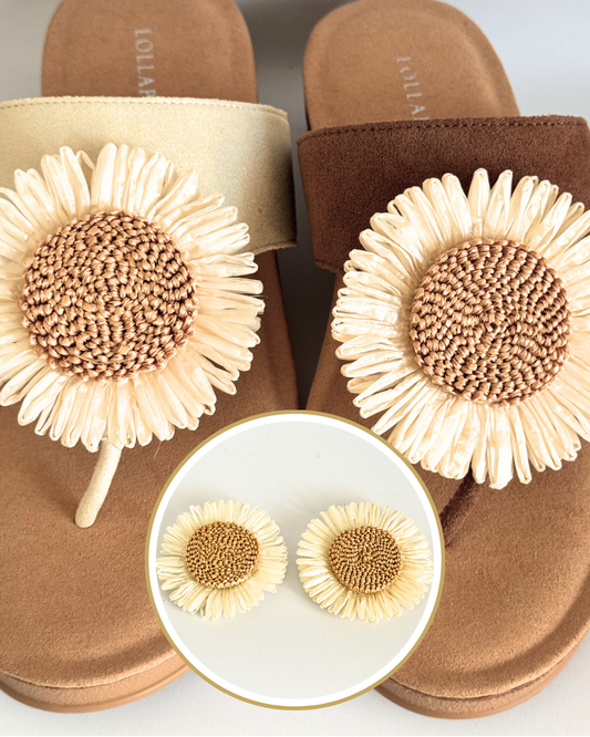 Clip On Neutral Large Sunflower