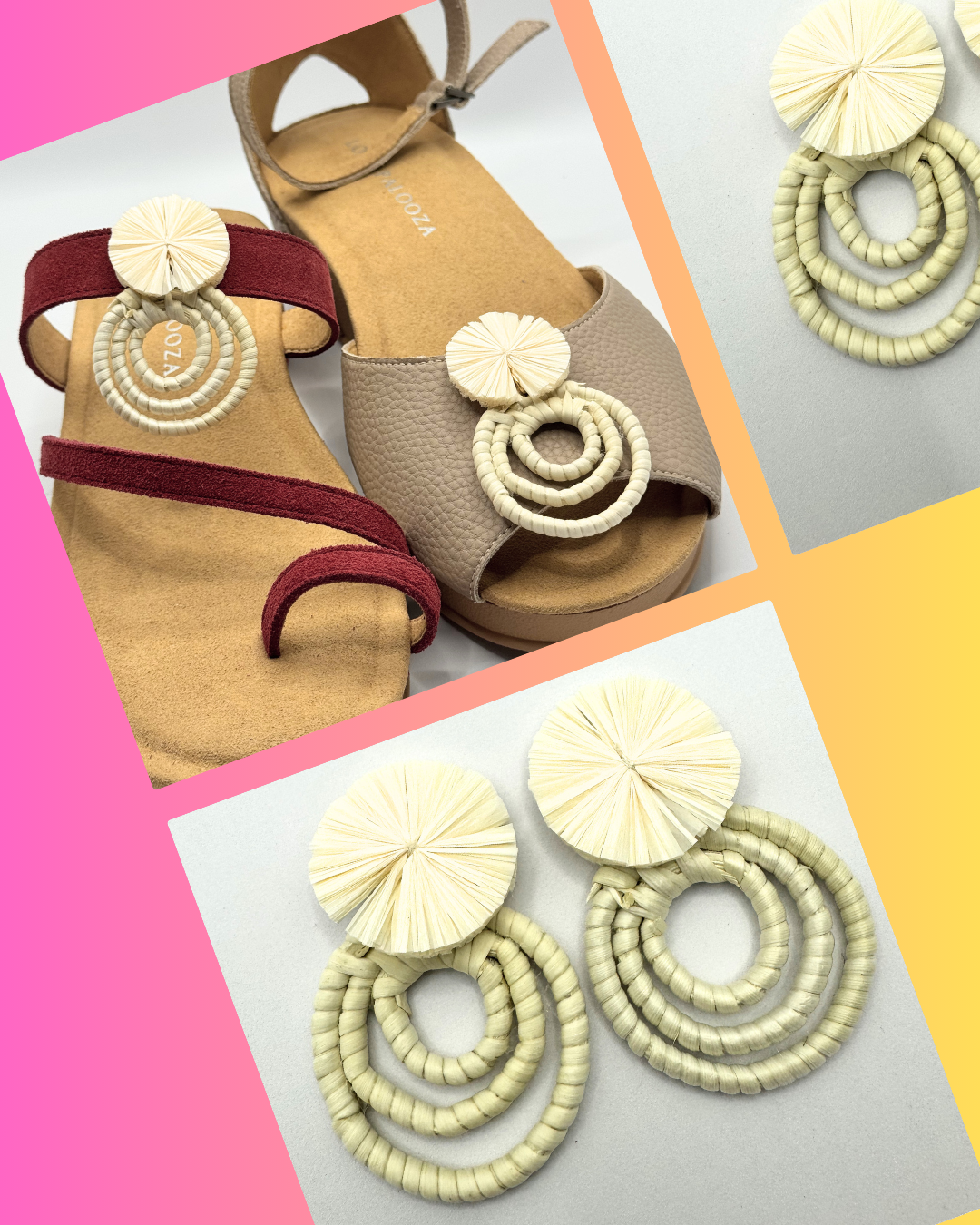 Clip On Cream Paper Circles