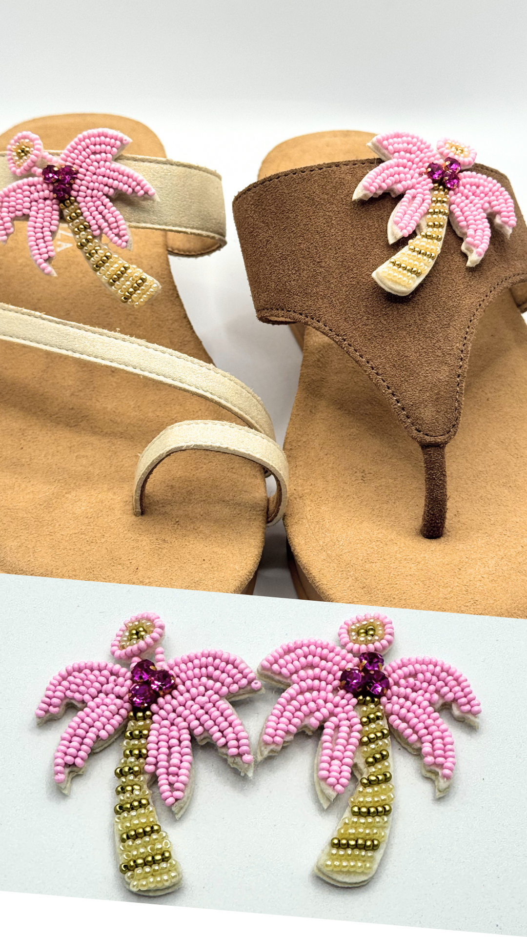 Clip On Beaded Palm Trees in 3 Colours
