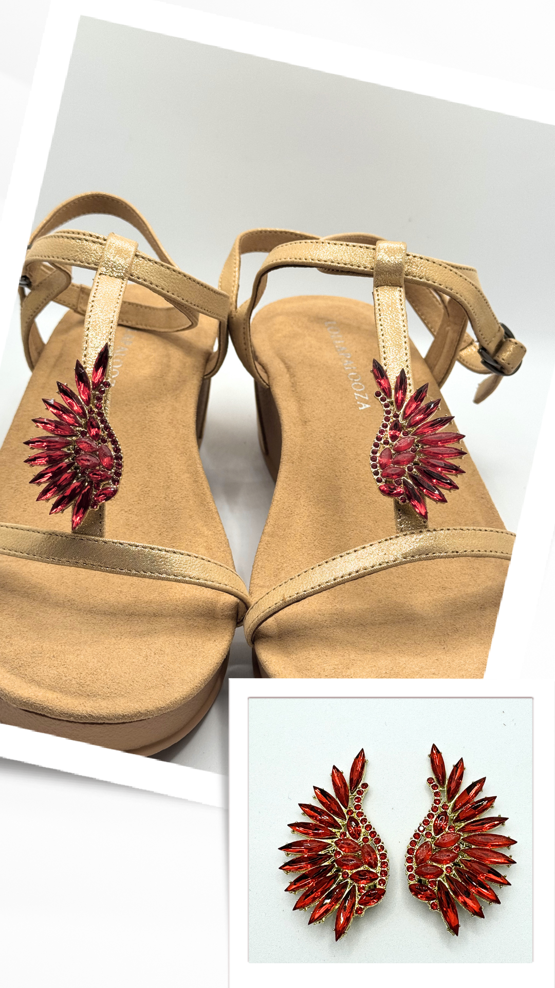 Clip On Gem Angel Wings