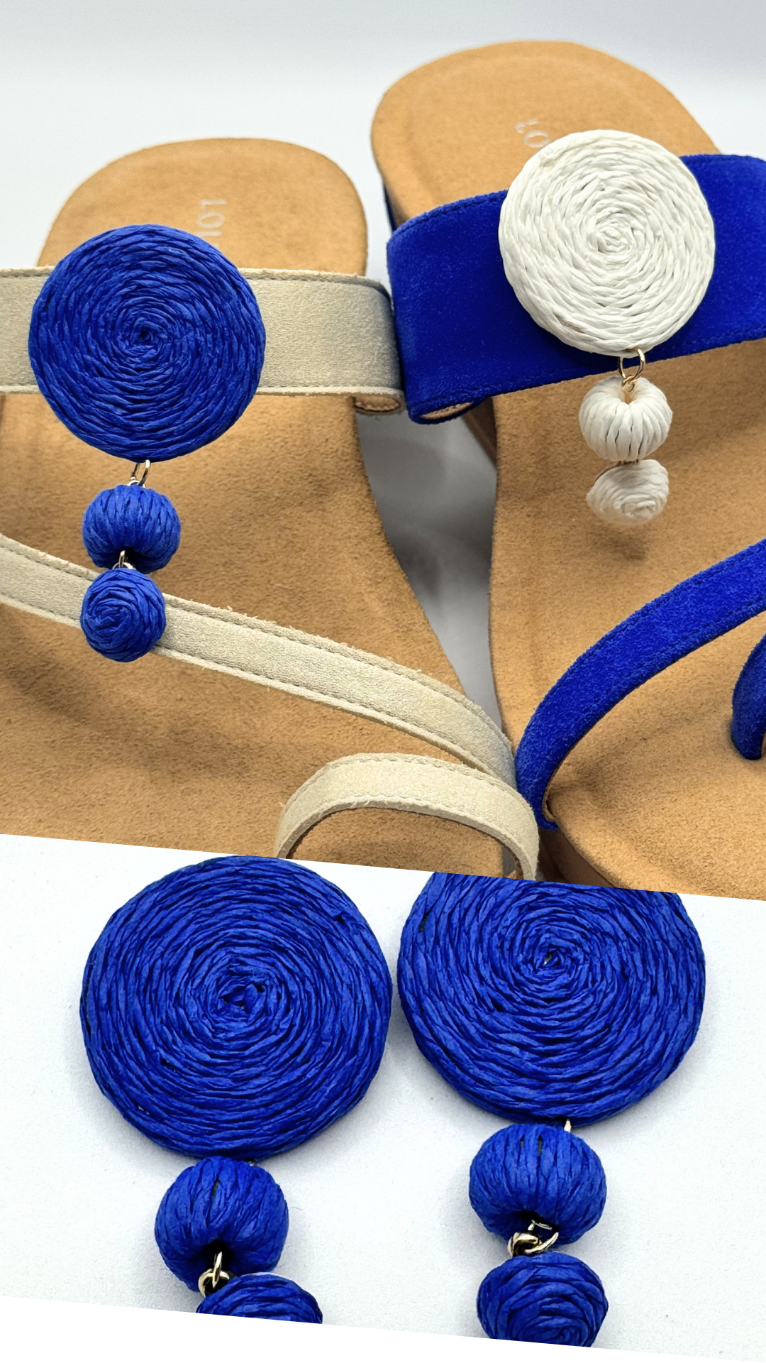 Clip On Paper Circles with Two Balls in Various Colours