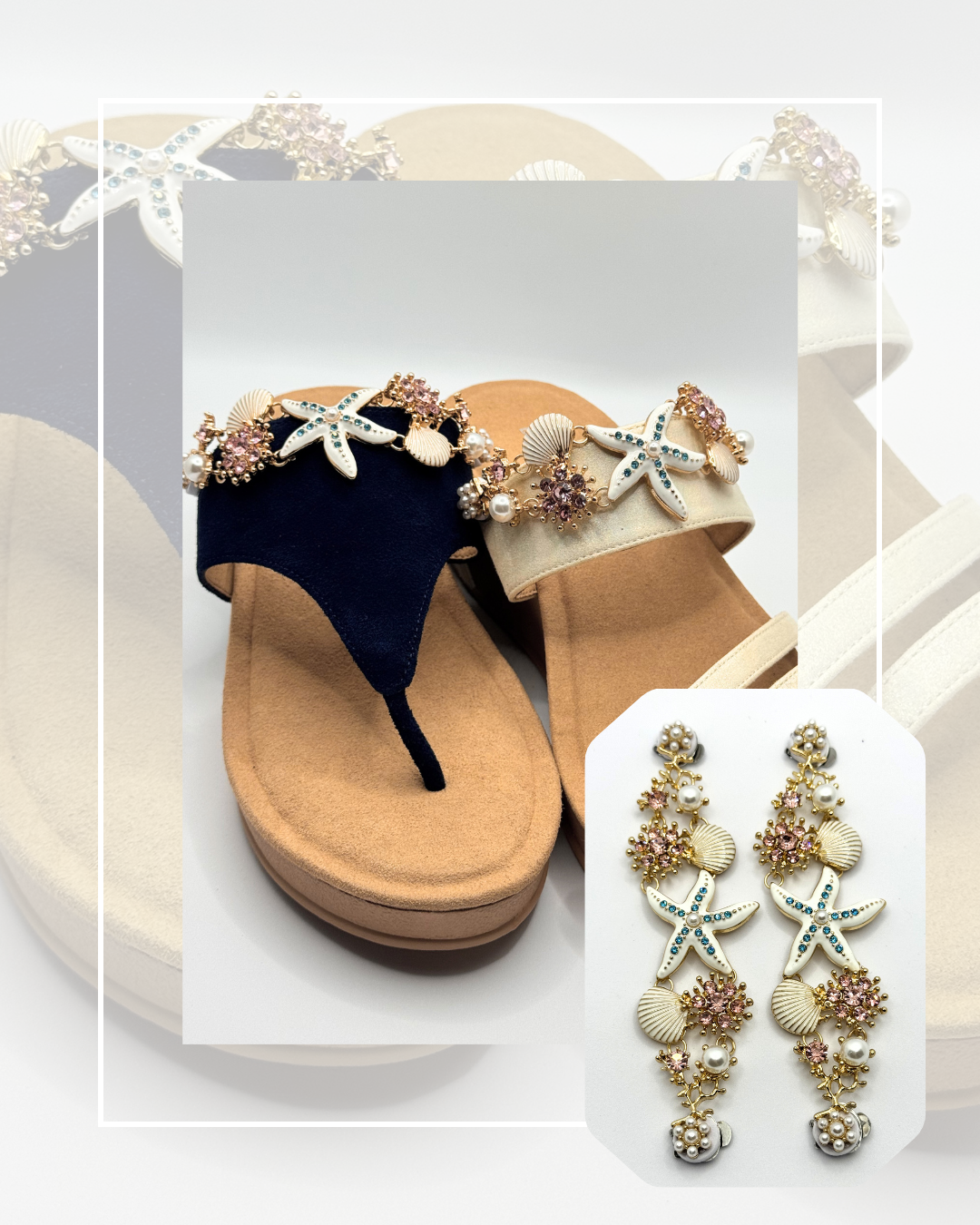 Estepona Cream Shimmer Micro Suede Wedge